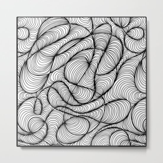 Waves Motion Metal Print