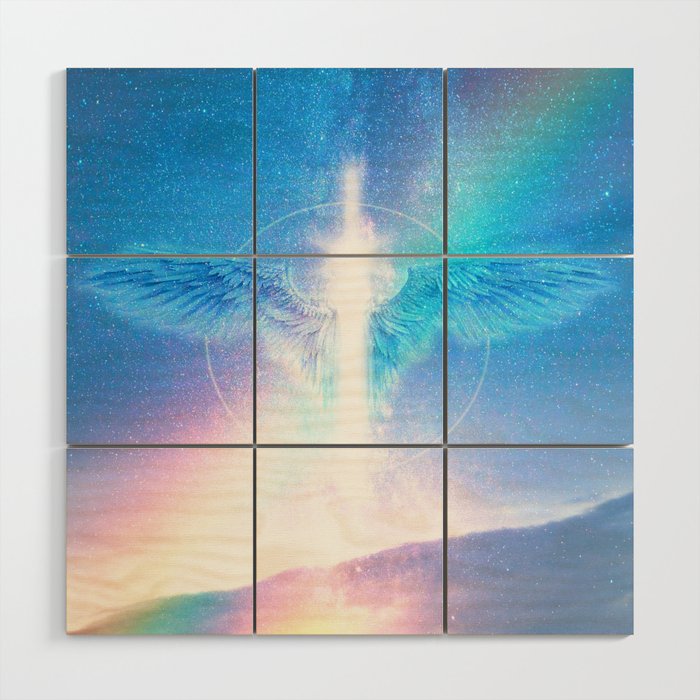 Archangel Michael The Protector Wood Wall Art