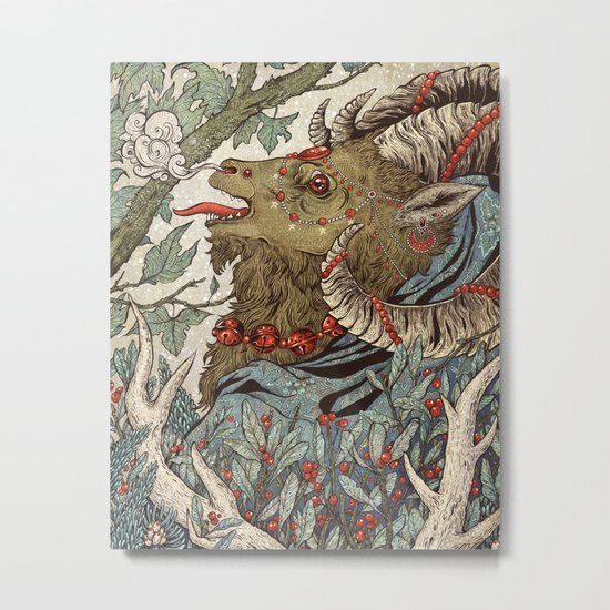 Krampus Metal Print