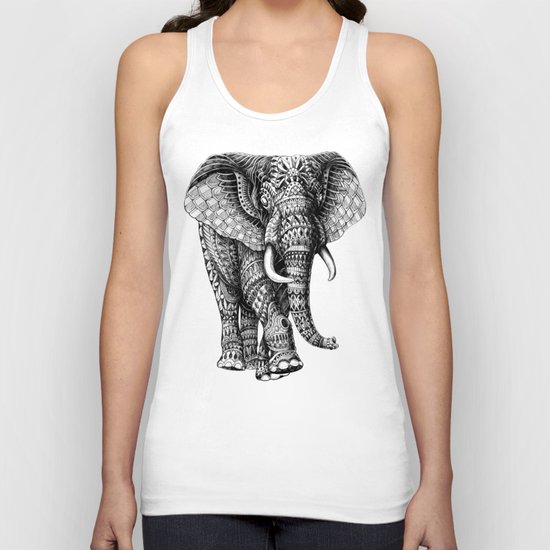 Ornate Elephant v.2 Unisex Tank Top