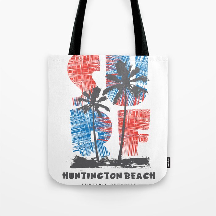 Huntington Beach surf paradise Tote Bag