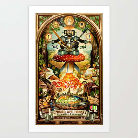 Stoned Ape Theory Art Print