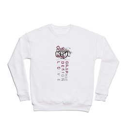 Graphic Design Love Crewneck Sweatshirt