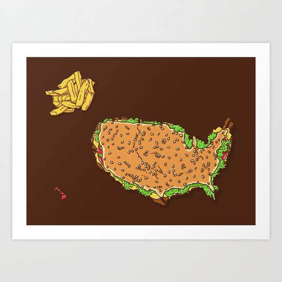 United Tastes of America Art Print