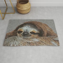 SLOTH LOVE Area & Throw Rug