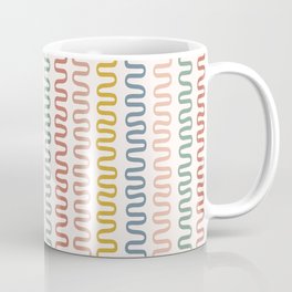 Abstract Shapes 232 in Pastel Boho Summer Shades (Snake Pattern Abstraction) Mug