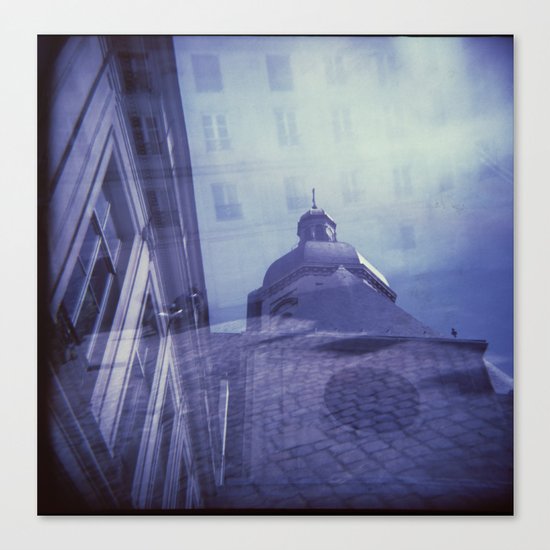Holga Double Exposure: Eglise Saint-Paul-Saint-Louis, Paris Canvas Print