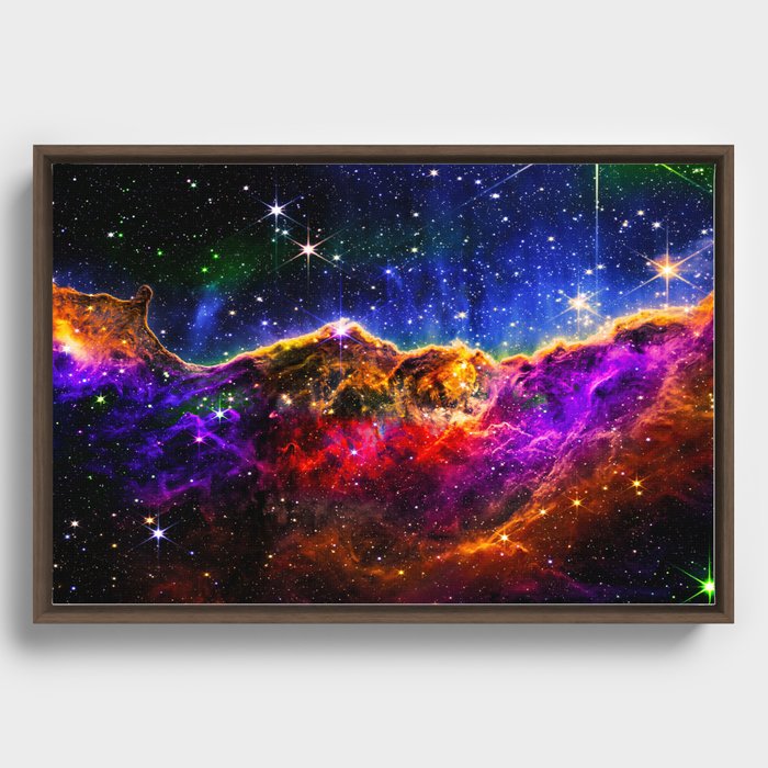 Carina Nebula In Outer Space, Astronomy Print, Outer Space Art for Home Decoration Framed Canvas