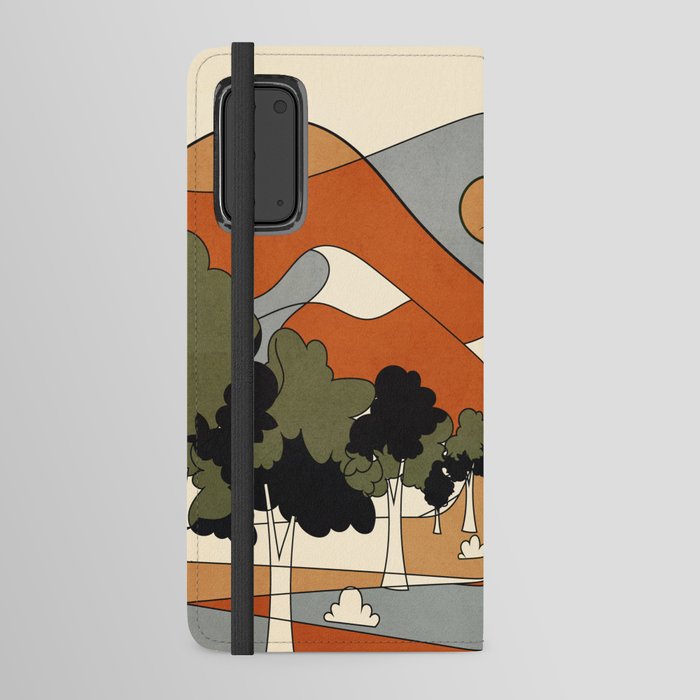 Wild Abstract Landscape 1 Android Wallet Case