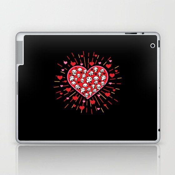 Panda Love Heart Panda Laptop & iPad Skin