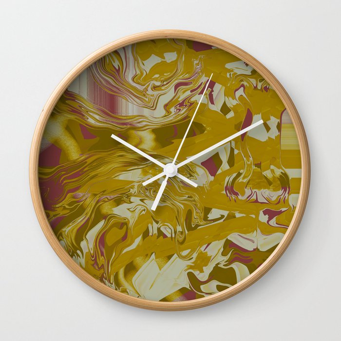 Golden Reverie  Wall Clock