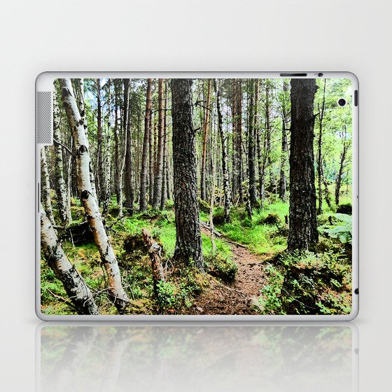 Nature Trail in the Scottish Highlands in I Art Laptop & iPad Skin