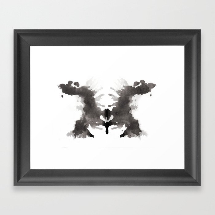 Rorschach test 3 Framed Art Print