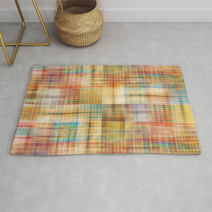 Multicolored patchwork mosaic pattern Rug
