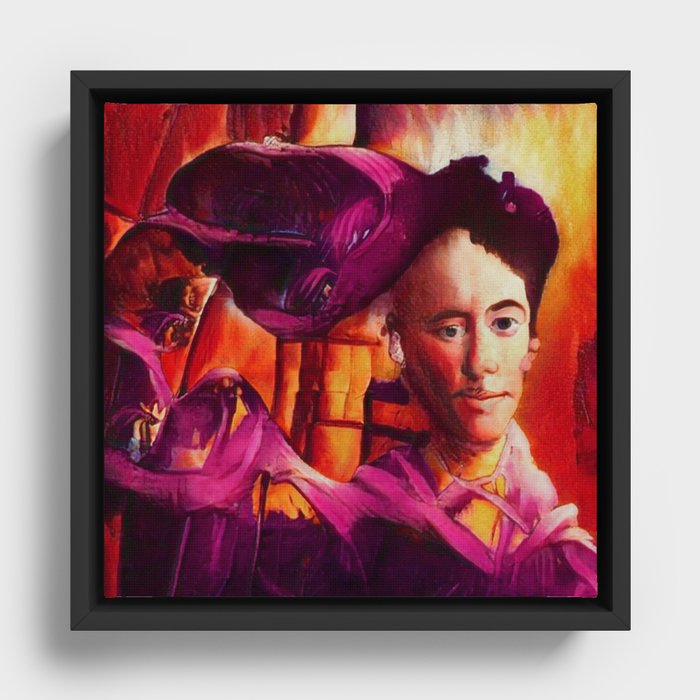 Nikola in a Purple Robe Framed Canvas