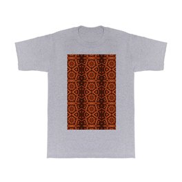 Liquid Light Series 21 ~ Orange Abstract Fractal Pattern T Shirt