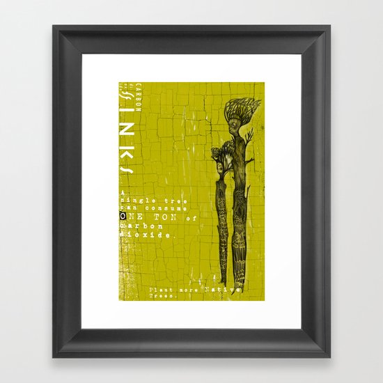 CARBON DIOXIDE SINKS Framed Art Print