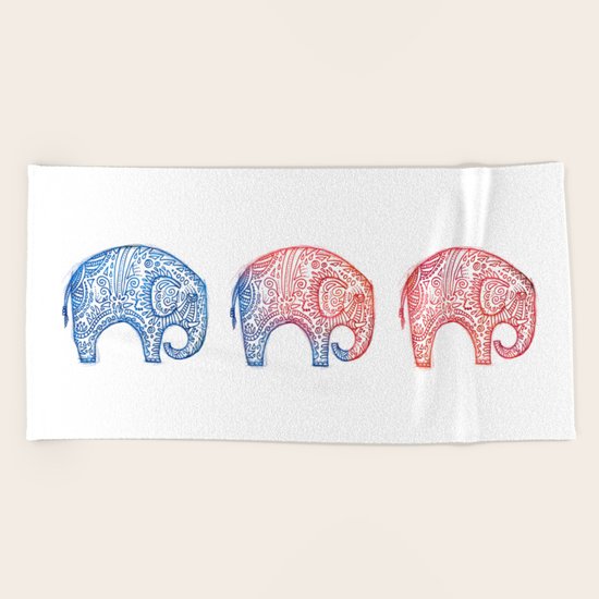 Elephants Beach Towel