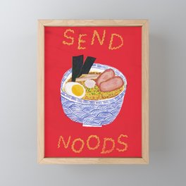 Send Noods Framed Mini Art Print