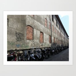 Side Street in Rome Art Print
