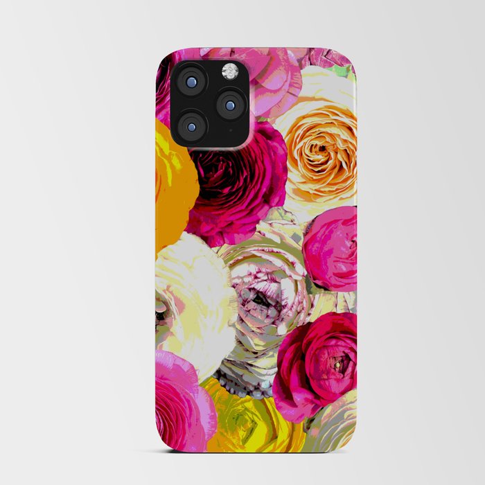 I Love Ranunculus Flowers iPhone Card Case