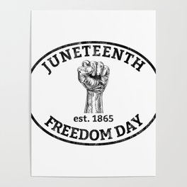 Womens Juneteenth Celebrate Black Independence African American Poster