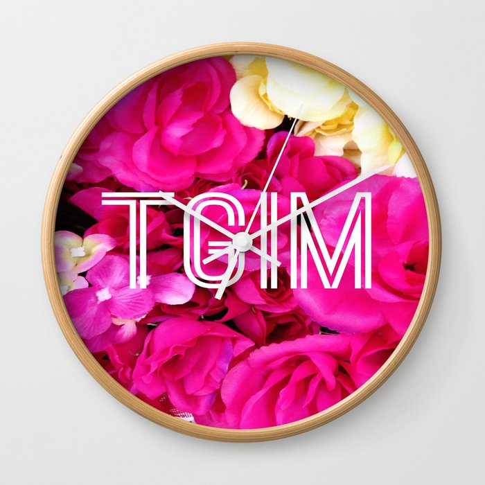 Tgim Thank Goodness Its Monday Wall Clock By Aspenraedesigns