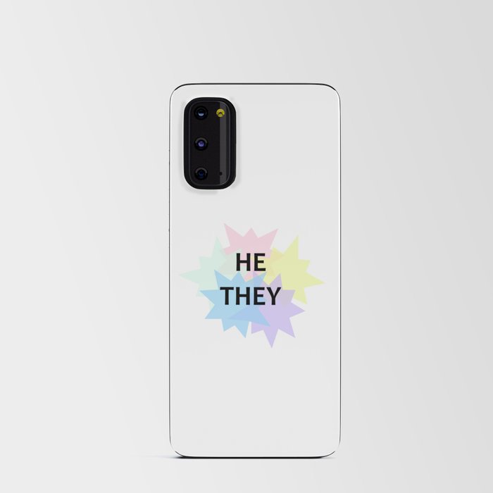 he/they pronouns Android Card Case