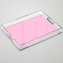 Pink Satin Acrylic Tray