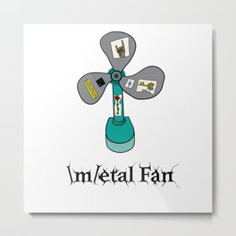 Metal Fan Metal Print | Rock, Metalfan, Fan, Metal, Digital, Graphicdesign, Punk, Metalfans 