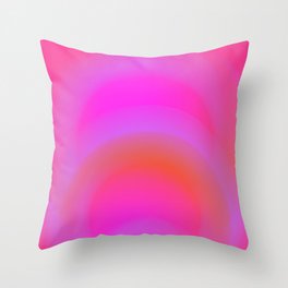 Hot Pink Aura (xi 2021) Throw Pillow