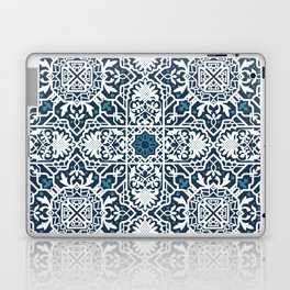 Blue and White Art Deco Laptop Skin