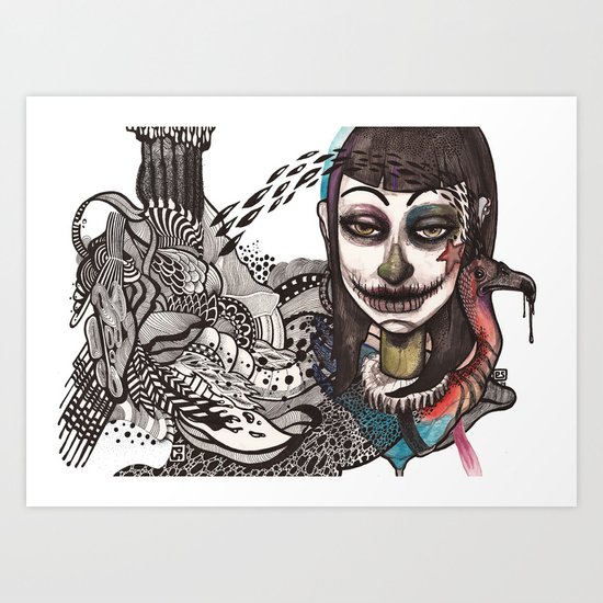 Messed Up Art Print