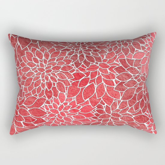 Floral Abstract 20 Rectangular Pillow