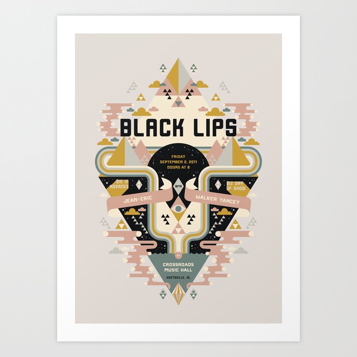 Black Lips at Crossroads Music Hall Art Print