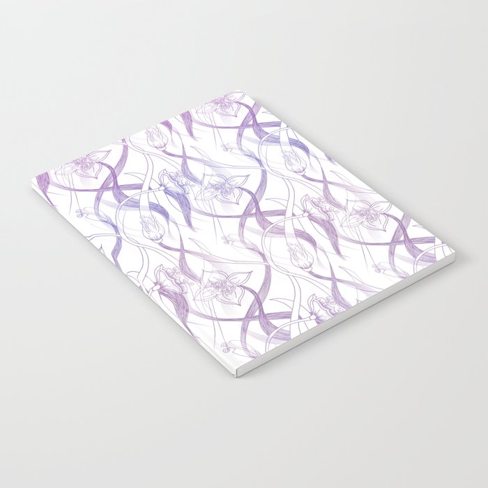 Floral Pattern - Purple Notebook