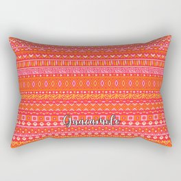 Damasco Red Rectangular Pillow