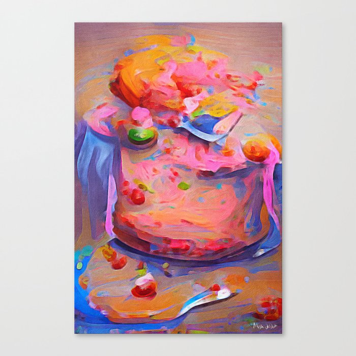 Cathy's Other Crumbling Cake Canvas Print