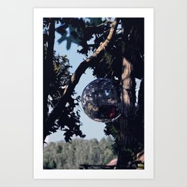 Disco Tree - Isles of Scilly Art Print | Digitalmanipulation, Tree, Sevenstones, Stmartins, Digital, Pub, Photo, Discoball, Islesofscilly 