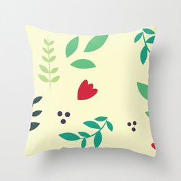 Lovely Floreal pattern Throw Pillow