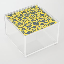 Otomi inspired flowers and birds Acrylic Box