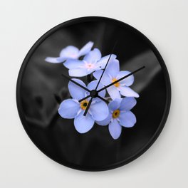 Forget Me - Not Wall Clock