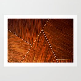 Geometric Grain Art Print | Wall, Illusion, Geometry, Redwood, Optical, Cabin, Geo, Abstract, Angle, Pencil 
