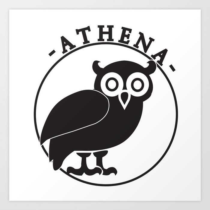 Athena logo Art Print