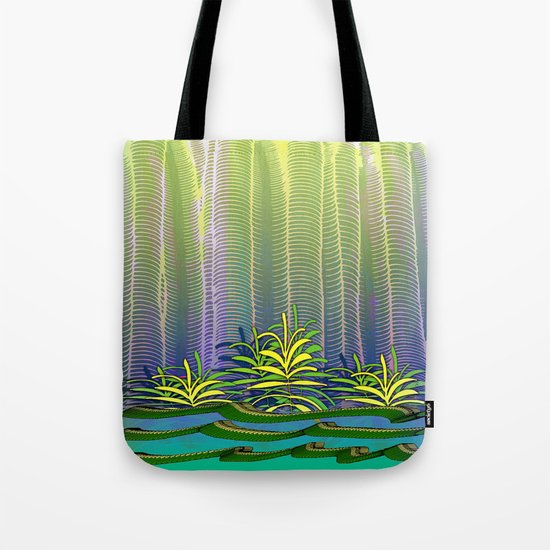 Tropical Yellow Jungle Tote Bag