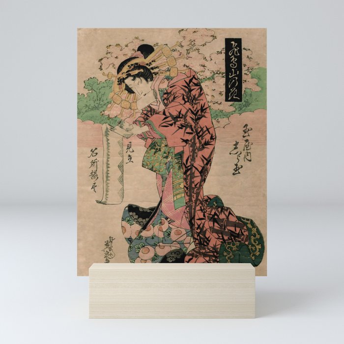 Blossoms at Asuka Hill (Keisai Eisen) Mini Art Print
