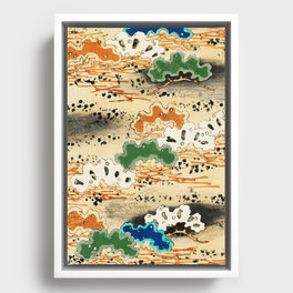 Kacho-ga Landscape Framed Canvas