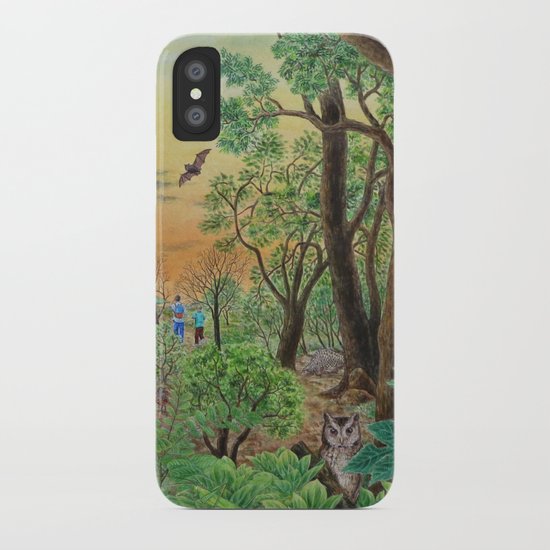 A Day of Forest (9). (the forest at night) iPhone Case