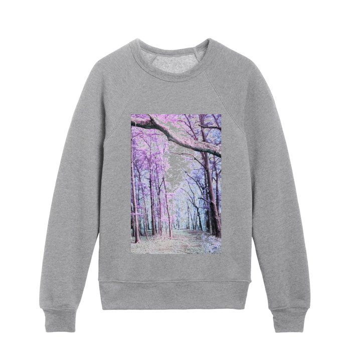 Pathway to Bliss Lavender Periwinkle Ice Blue Kids Crewneck