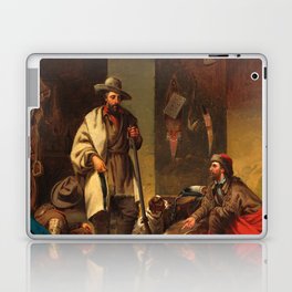 The Trapper's Cabin, 1858 by John Mix Stanley Laptop Skin